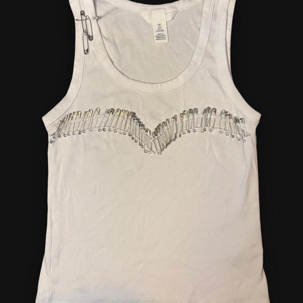 Other-stories Women's White and Blue Vest